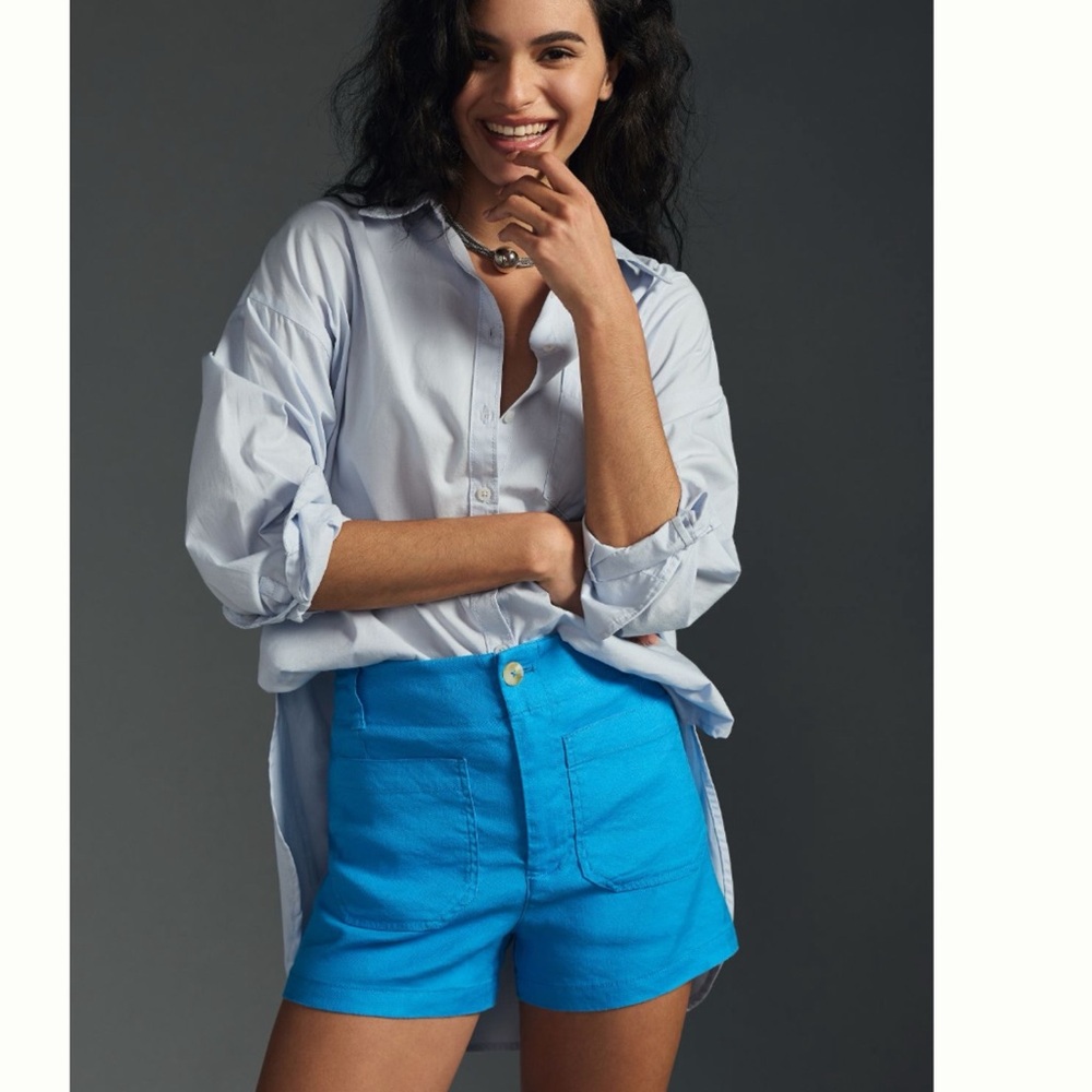 Anthropologie Maeve The Colette Shorts : Linen Edition size 32